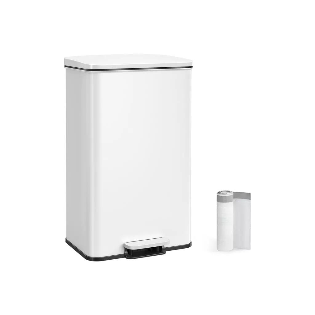 10.5 Gallon Trash Can for Efficient Waste Management and Space-Saving