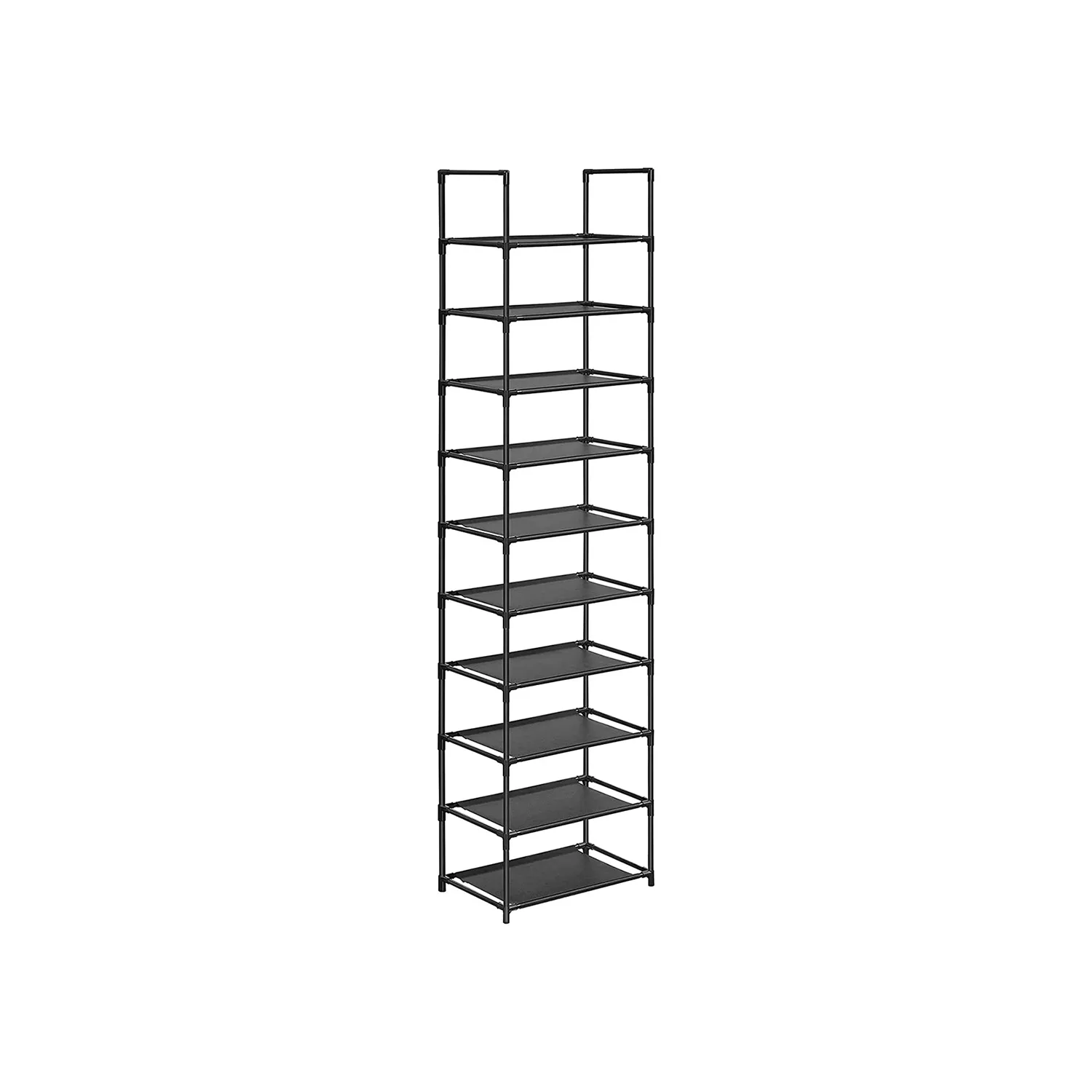 10-Tier Adjustable Shoe Rack for Efficient Storage and Organization