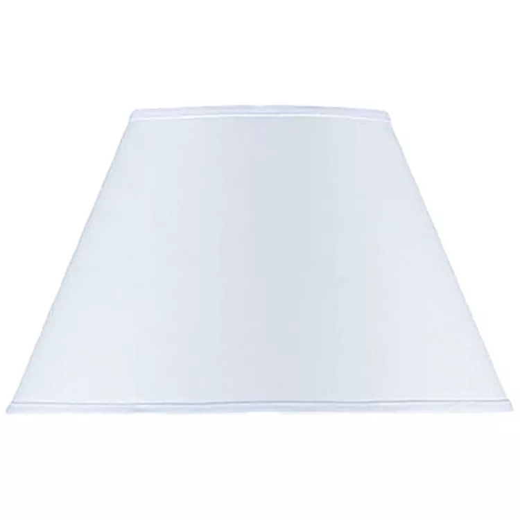 11.5" TALL WHITE ROUND HARDBACK FABRIC SHADE