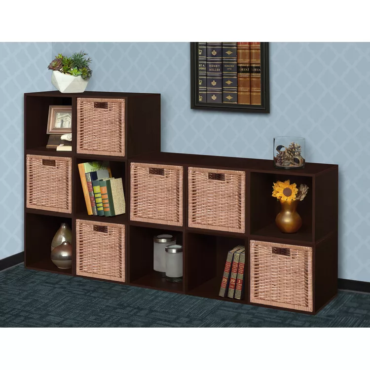 12 - Piece Truffle Storage Cubes Set with Lid for Closet Organization - Regency Seating