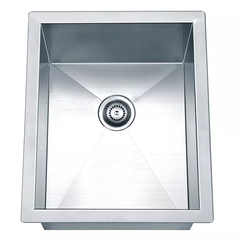 14" Undermount Zero Radius 18 Gauge Stainless Steel Kitchen Sink