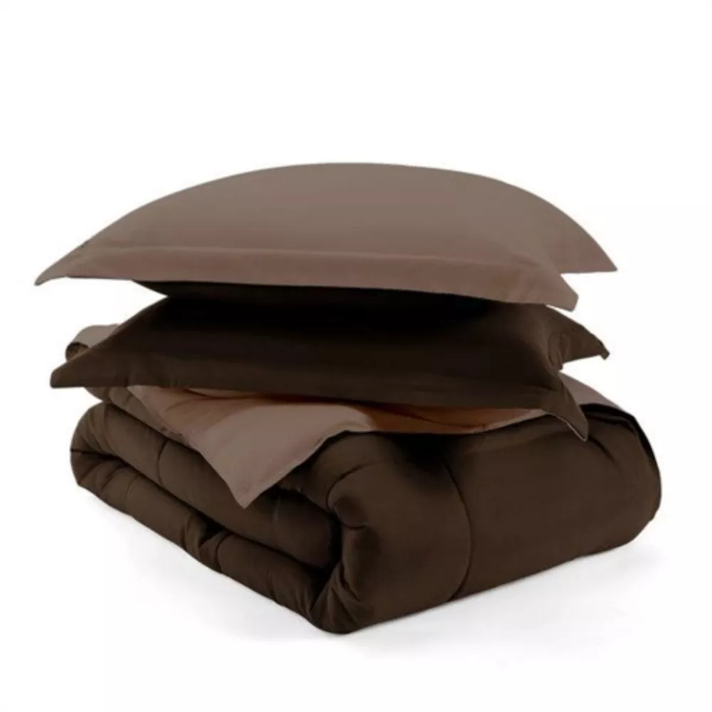 2-Piece Reversible Comforter Set in Microfiber – Dual-Design & Durable
