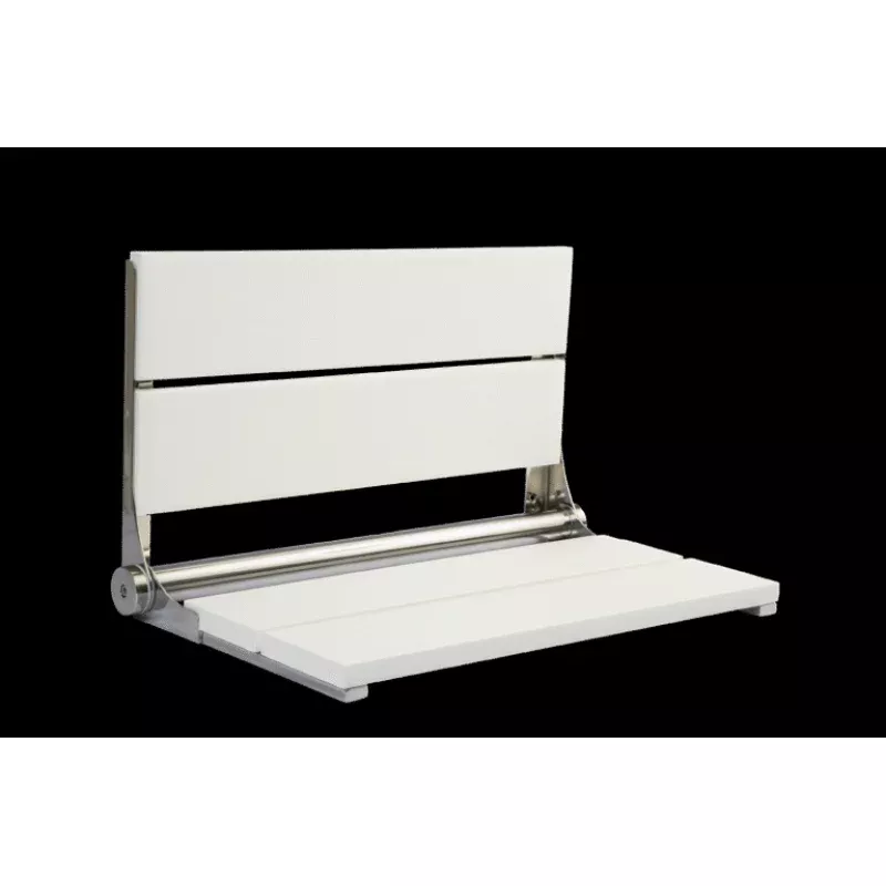 26" Shower Seat with Polished Frame