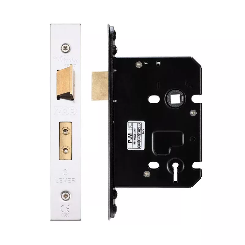 3 Lever Sash Lock Forend & Strike (Keyed Alike)