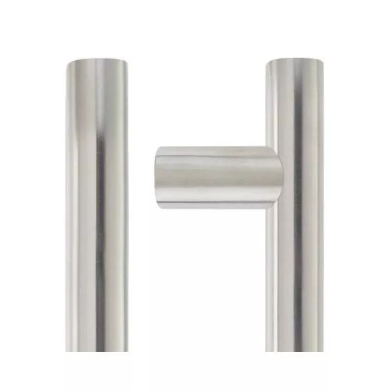 30mm Guardsman Pull Handle - 1800mm - Grade 201 - Bolt Through Fixings - 1600mm Centres