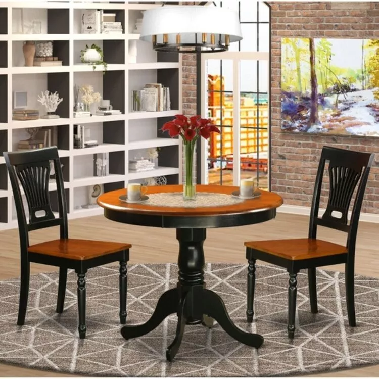36" Dining Set - Kitchen Table & 2 Chairs - Small Spaces