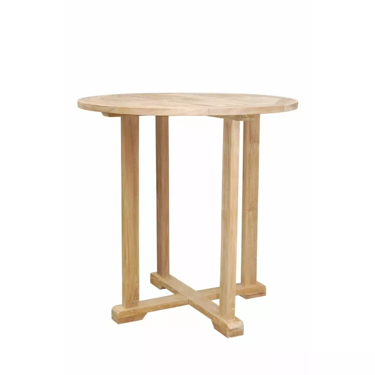 39 Round Solid Teak Bar Table for Four Seaters - Anderson Teak