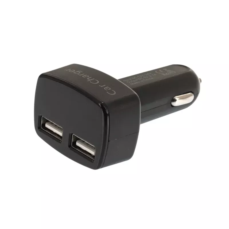 4-In-1 Dual USB Car Charger w/Digital Display