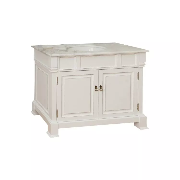 42 in Single sink vanity-wood-white