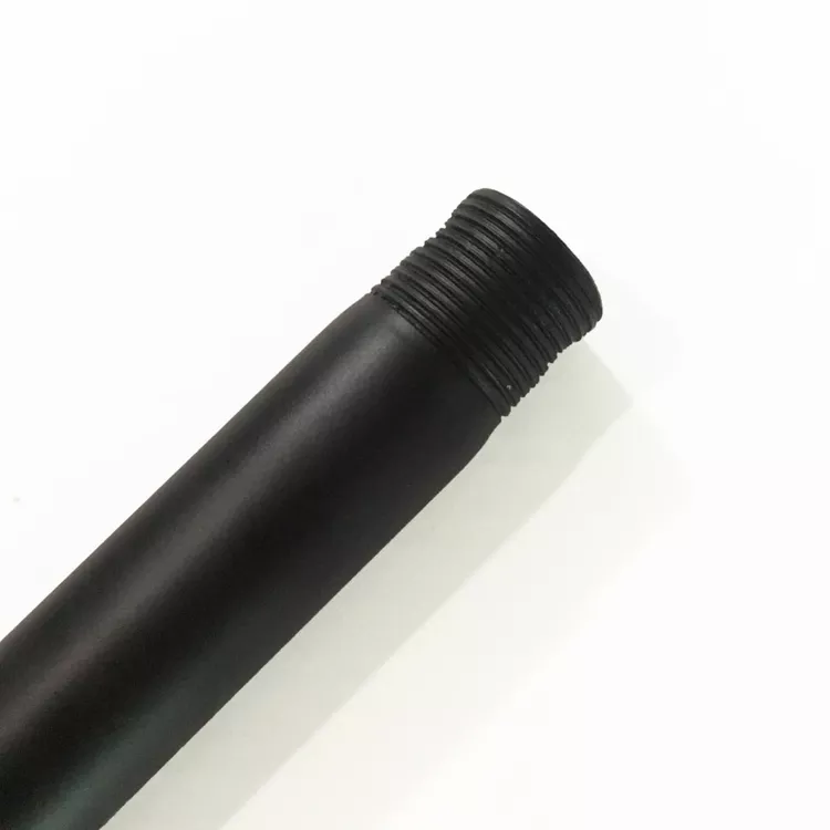 48 Inch Matte Black Threaded Down Rod - Standard 3/4'' - Wind River Fans