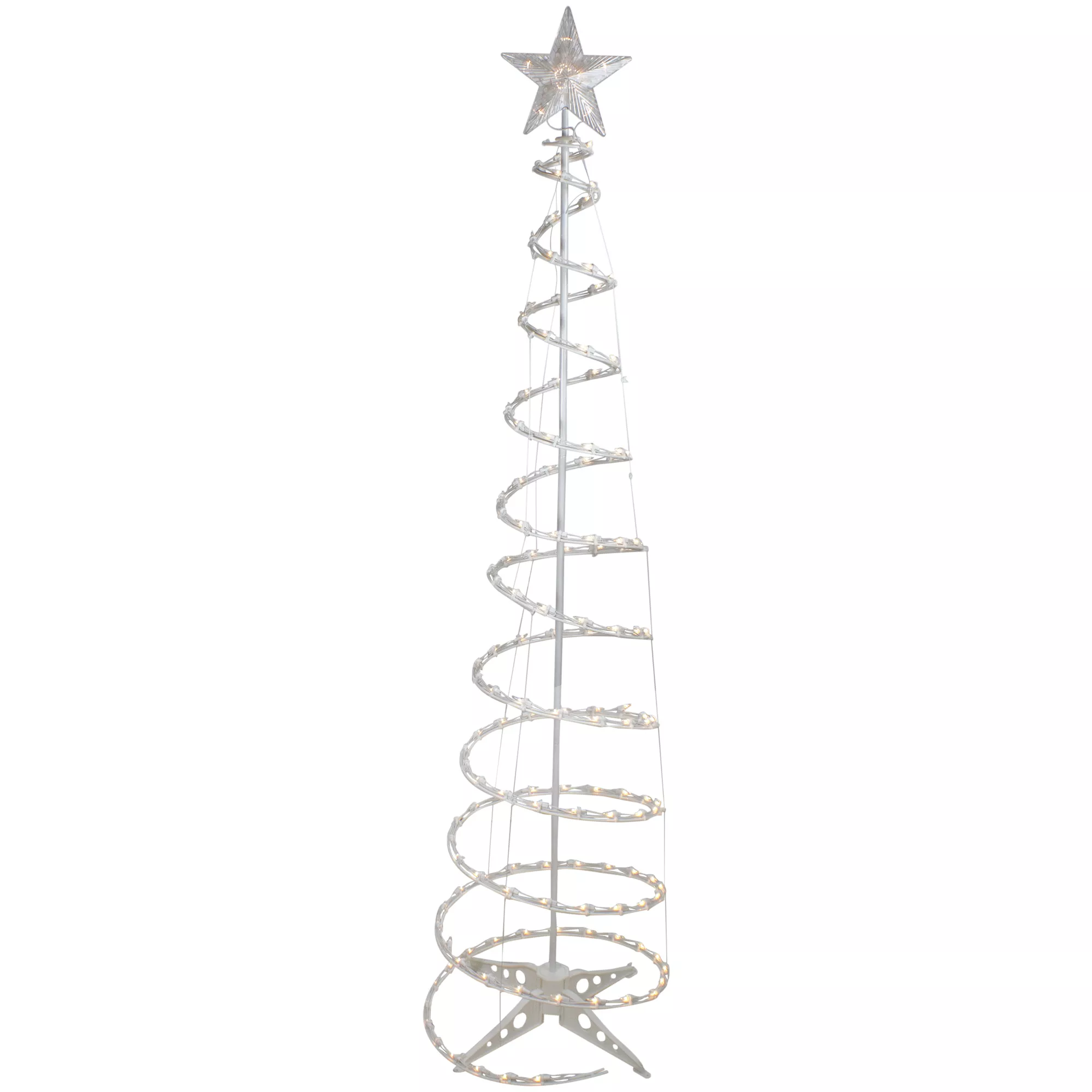6' Pre-Lit Spiral Christmas Tree - Clear Lights
