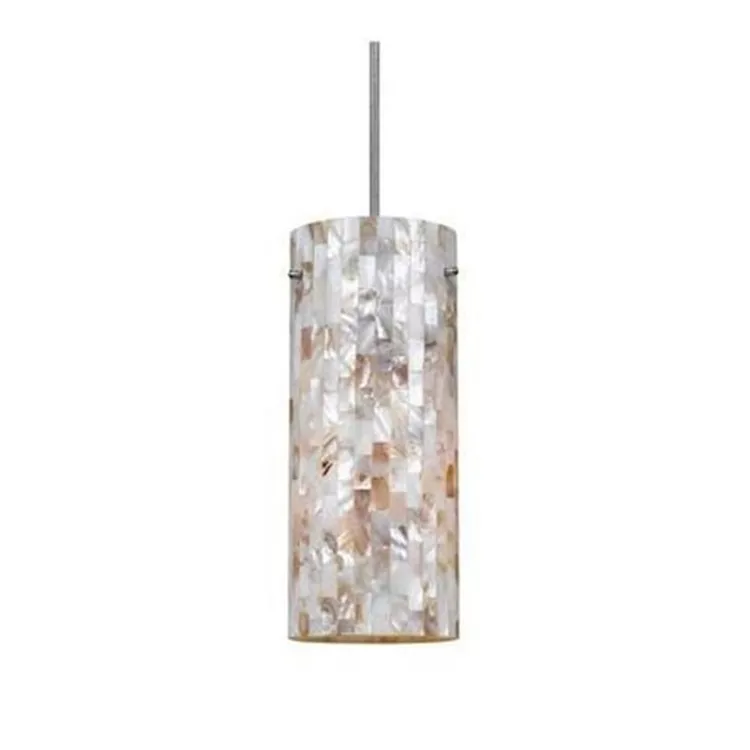 7.9" Tall Metal Pendant in Rust