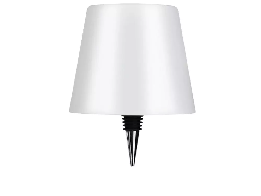 8 inch Metal Base Table Lamp with Glass Shade