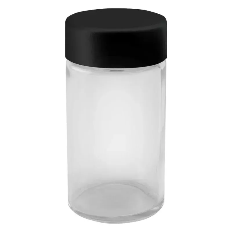 84mm / 35mm Glass Jar w/ Cap - 200pc - Child Resistant