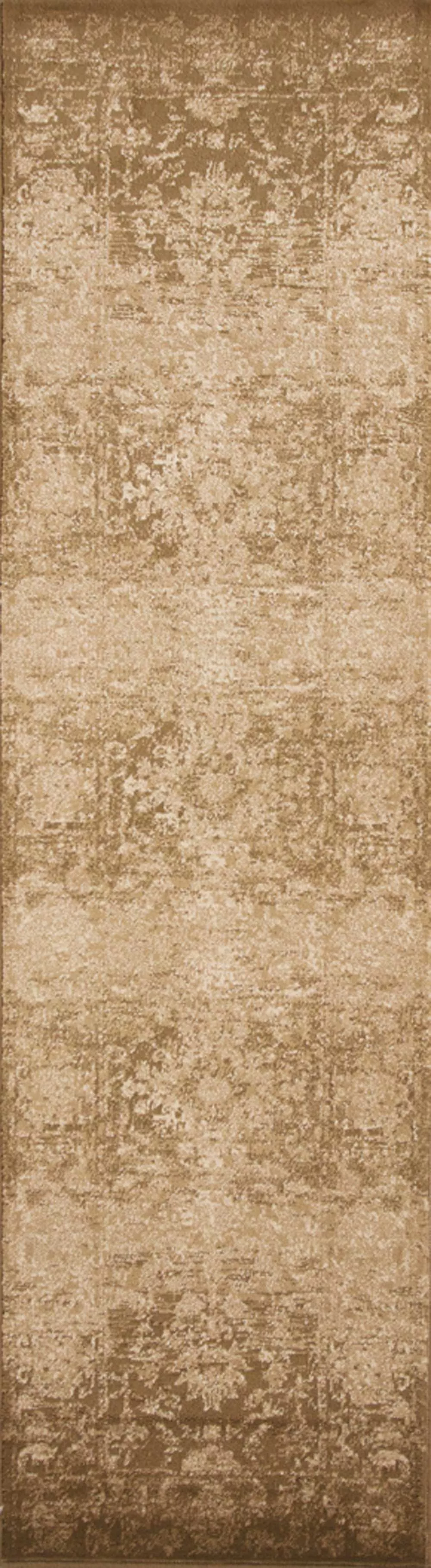 91 X 130 Beige Polypropylene Rug