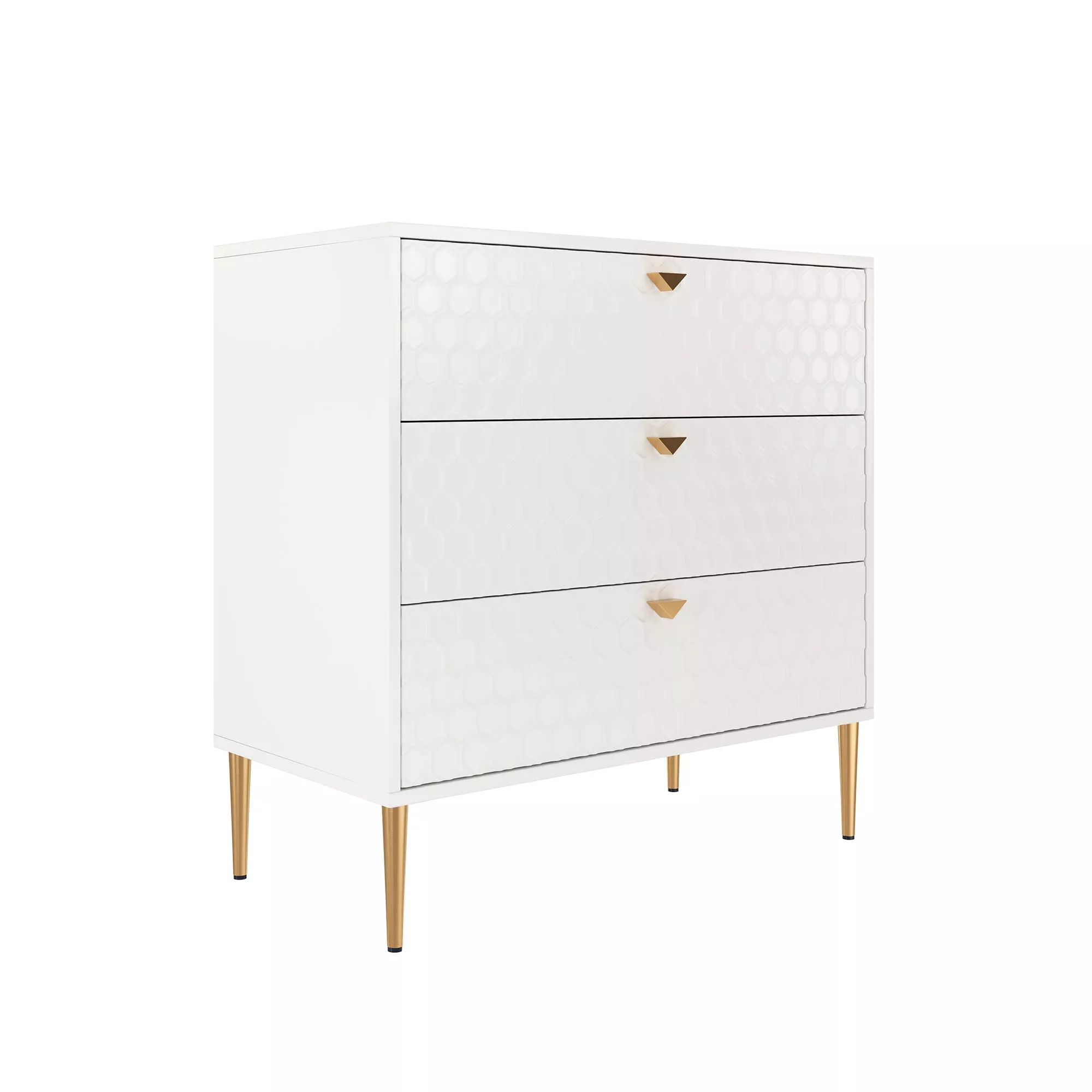 Accent Storage Cabinet with 3-Drawer Chest