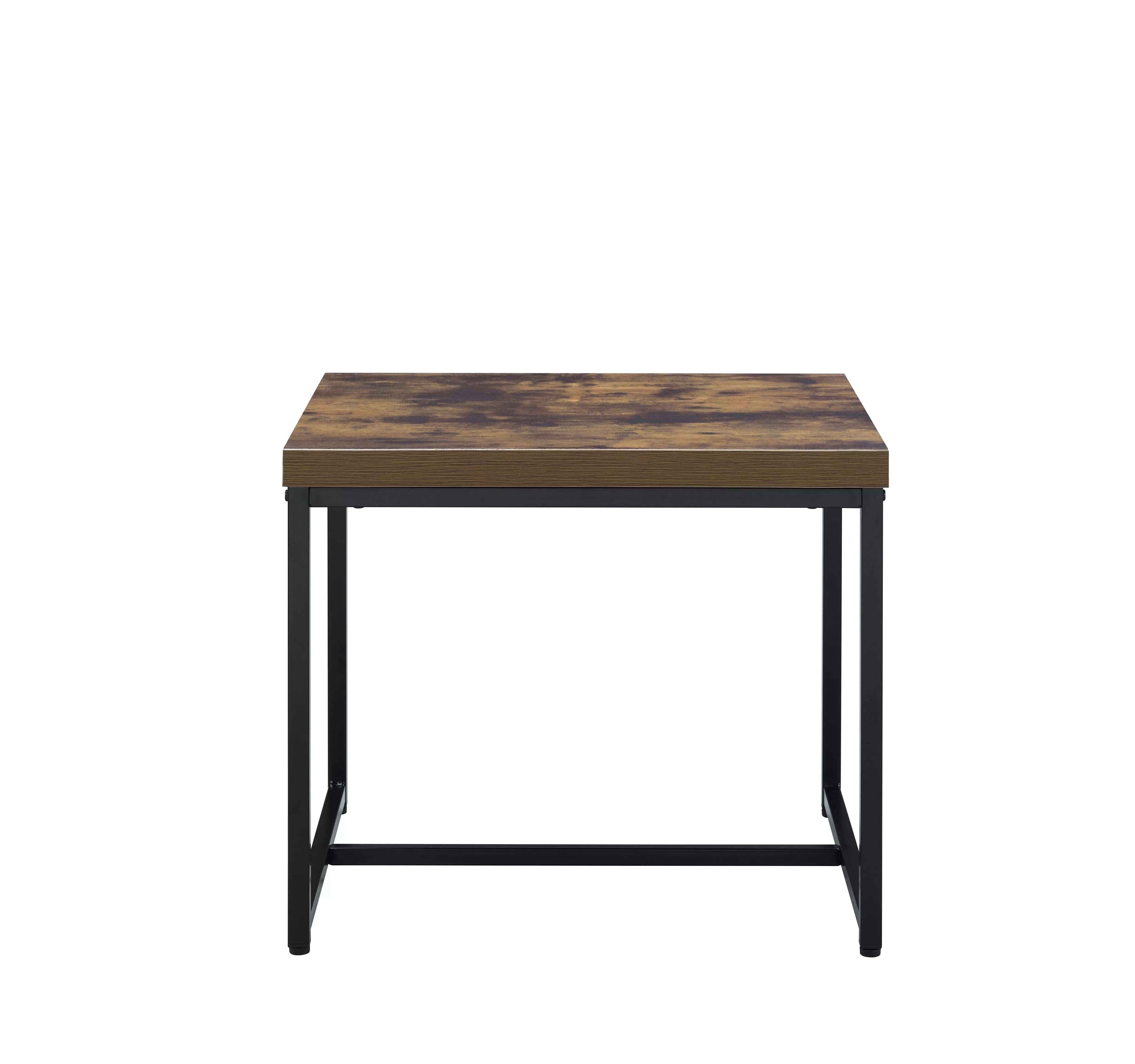 ACME Bob End Table, Weathered Oak & Black