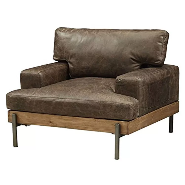 ACME Silchester Chair - Oak & Chocolate Leather