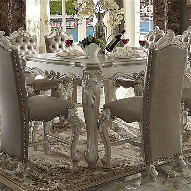 ACME Versailles Counter Height Table - Bone White