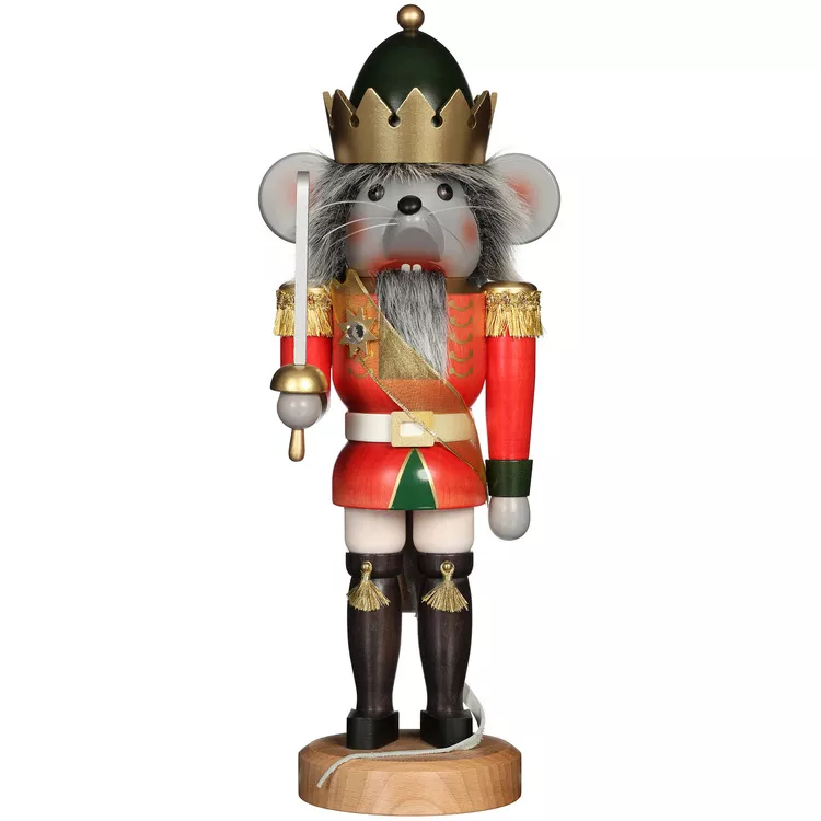 Alexander Taron Mouse King Nutcracker - German Wooden Nutcracker Figurine - Traditional Nutcracker Soldier