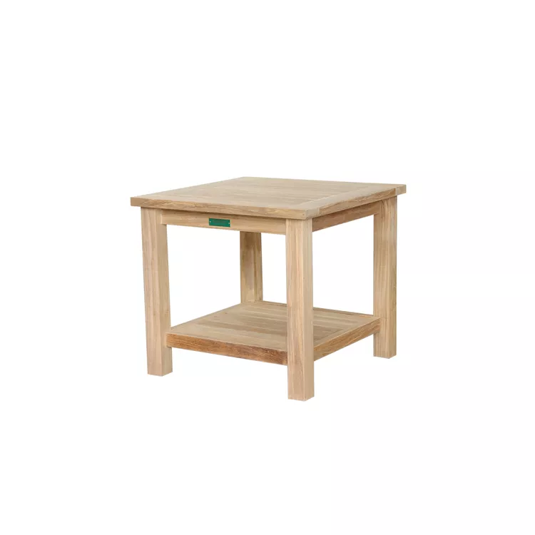 Anderson Teak 22" Square 2-Tier Side Table
