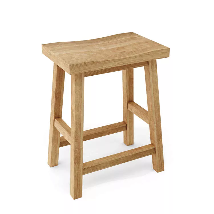 Anderson Teak Teak Counter Stool - Alpine Rectangular Design