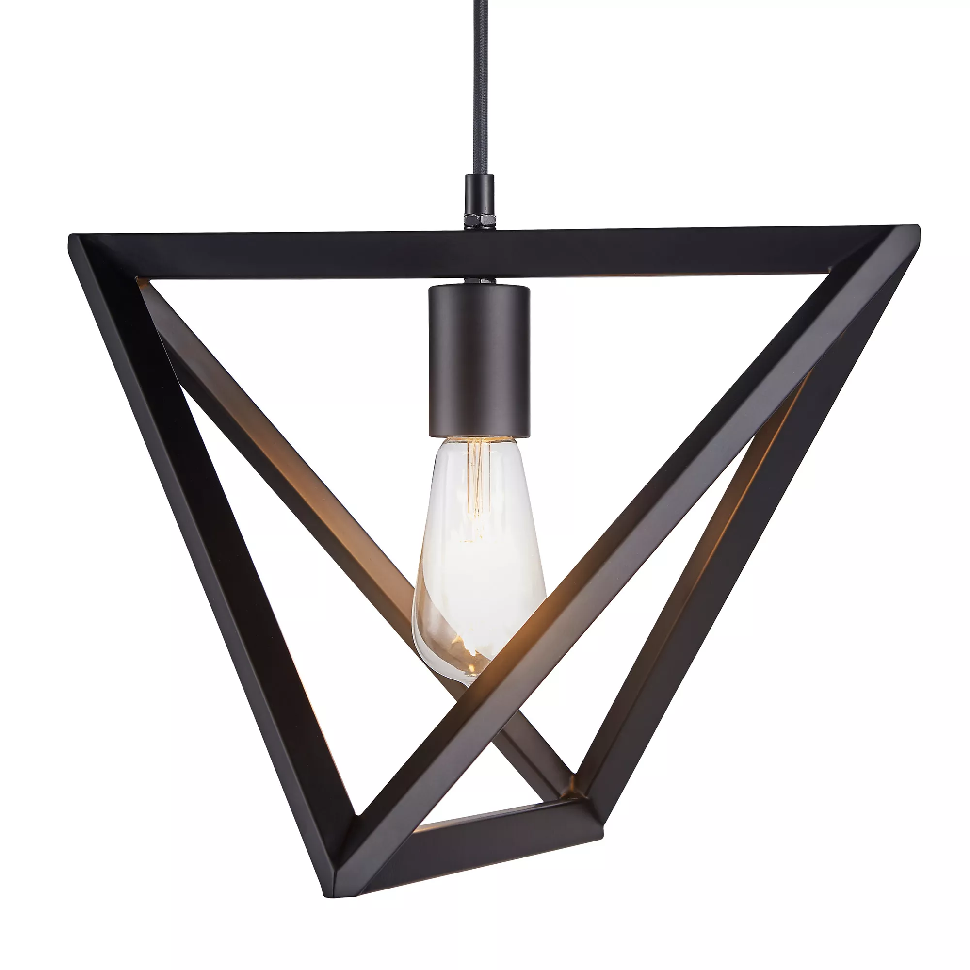 Armonia Geometric Pendant Lamp, Black