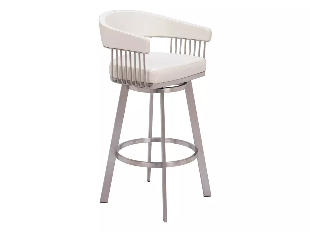 Bantry Swivel Barstool White