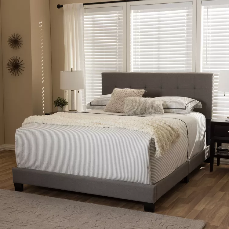 Baxton Studio Brookfield Tufted Panel Bed
