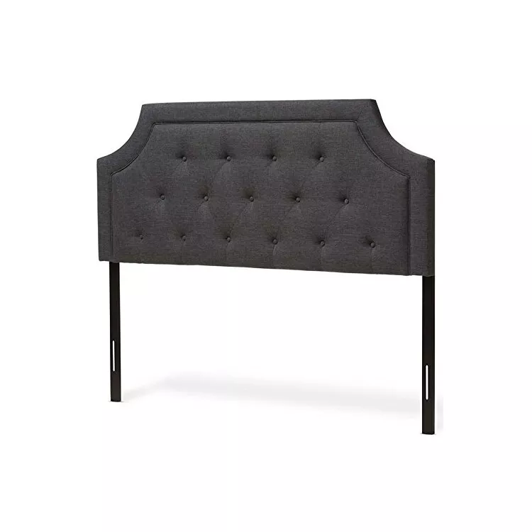 Baxton Studio Mars Modern and Contemporary Dark Grey Fabric Full Size Headboard