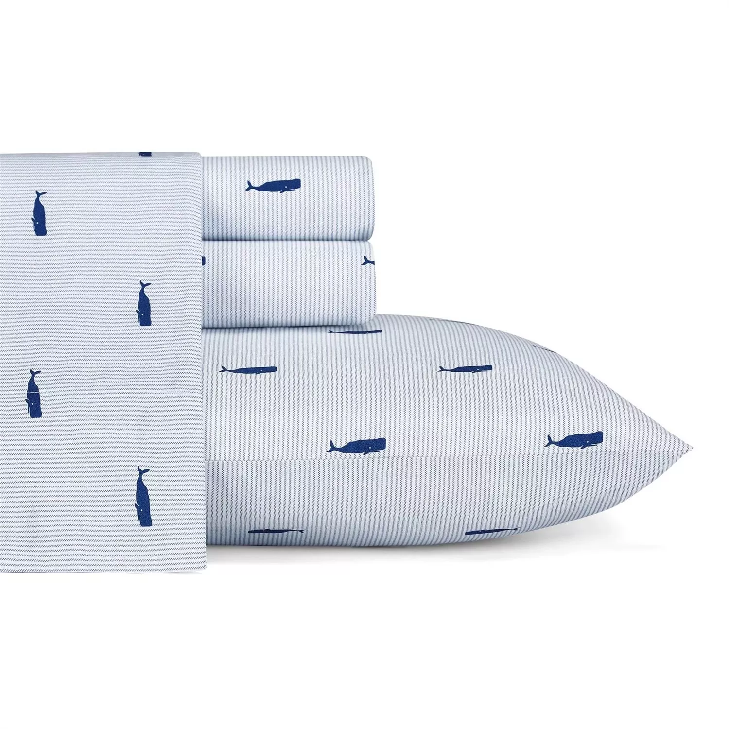 Beach Style Stripe Sheet Set 100 Percent Cotton Soft Sheets for Everyday Use