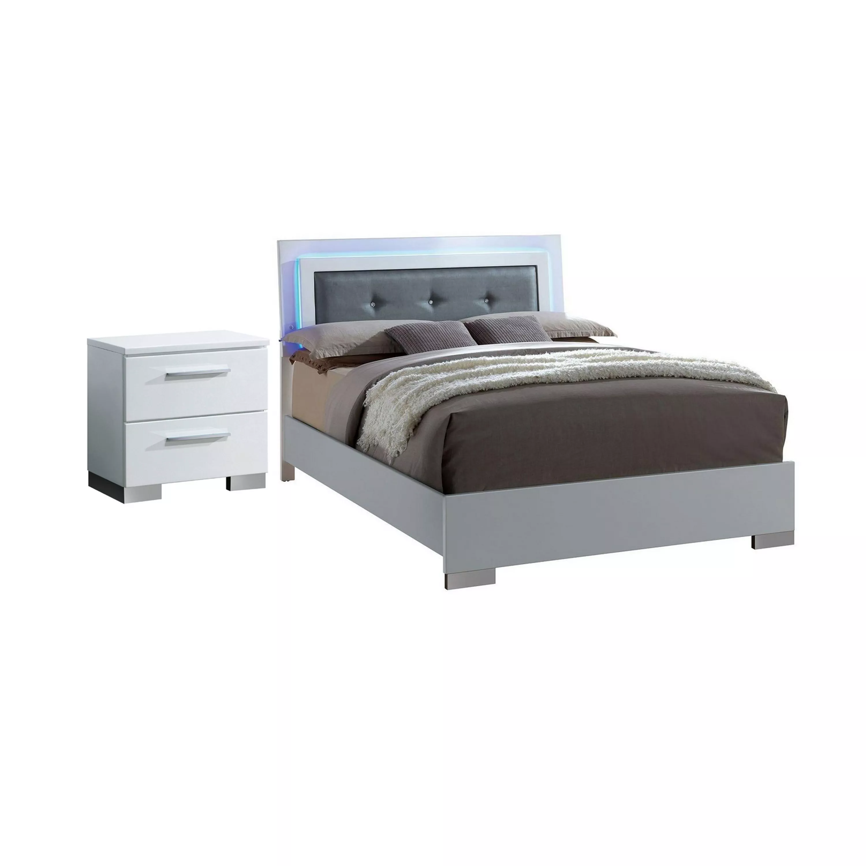 Bedroom Set, 2 Piece Set with Nightstand