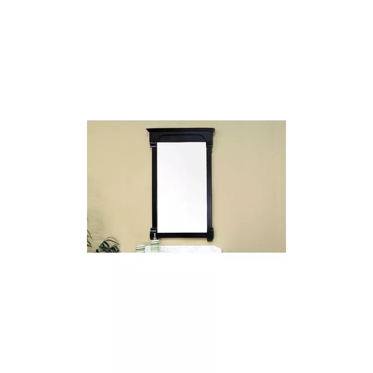 Bellaterra-Home 24 Inch Solid Wood Frame Mirror - Elegant Wall Decor