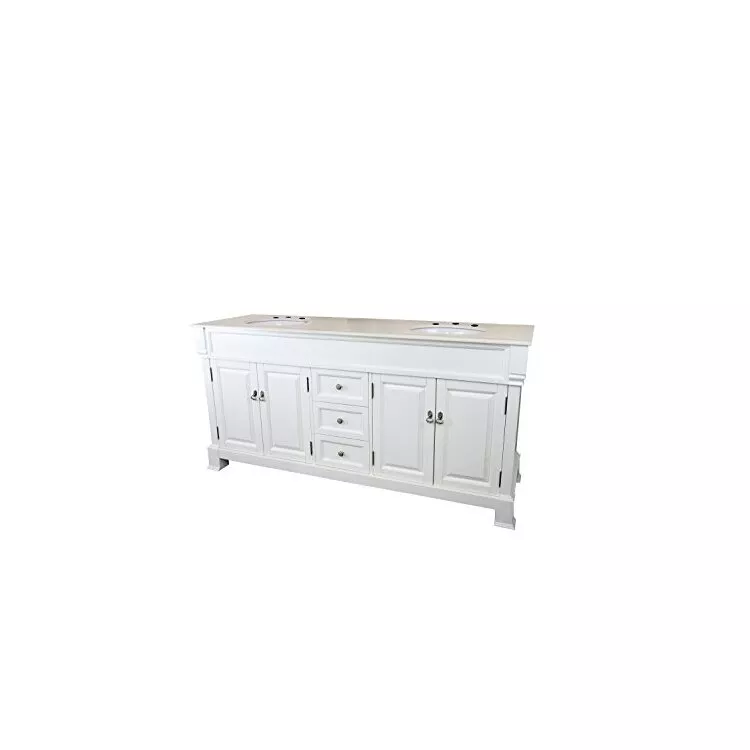 Bellaterra-Home Walnut 4-Drawer Single Sink Vanity - 39.8"