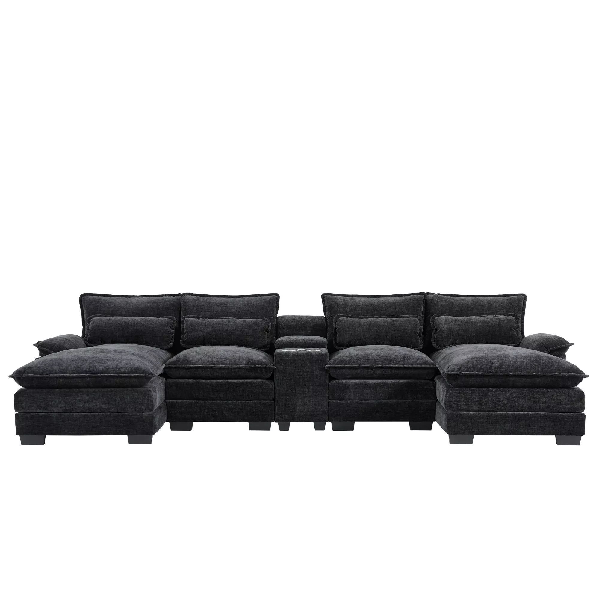 Bimkom U-Shaped Chenille Sectional Sofa