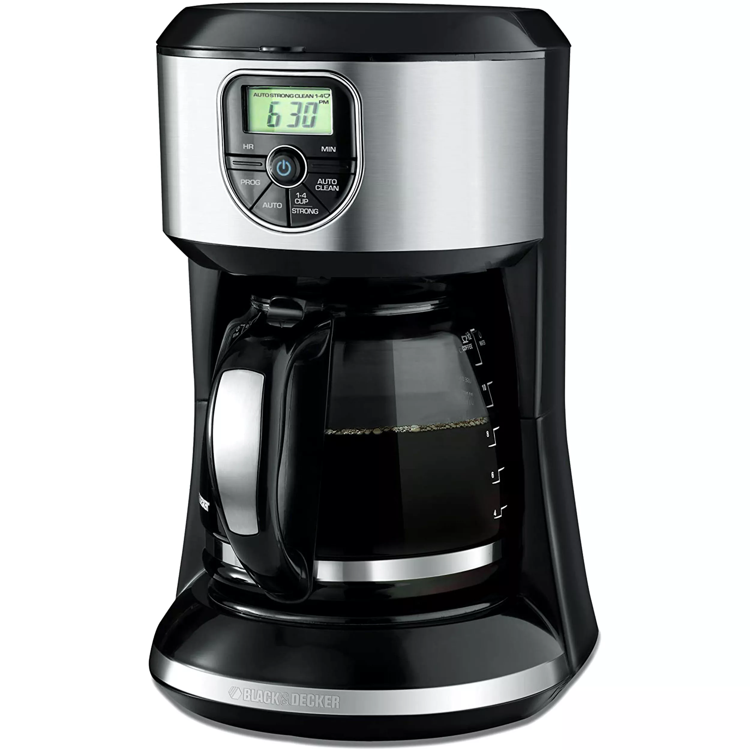 Black and Decker 12 Cup Programmable Coffeemaker in Black and Silver