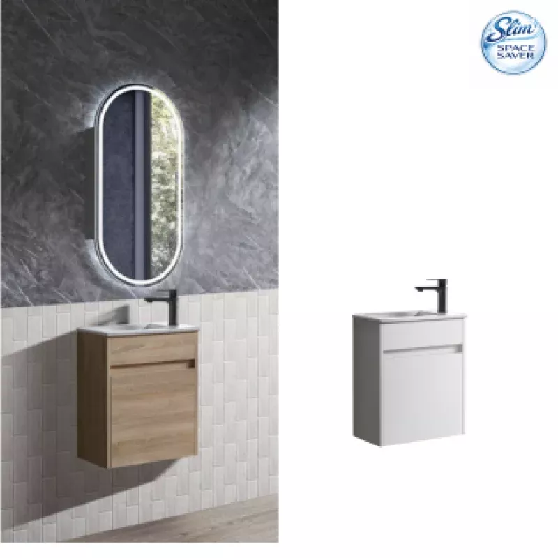 Blair Powder Room Vanity - Available in Timber and White