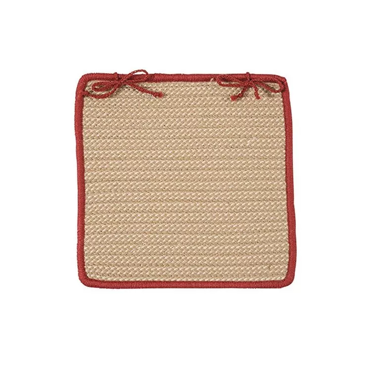 Boat House - Rust Red Chair Pad (set 4)