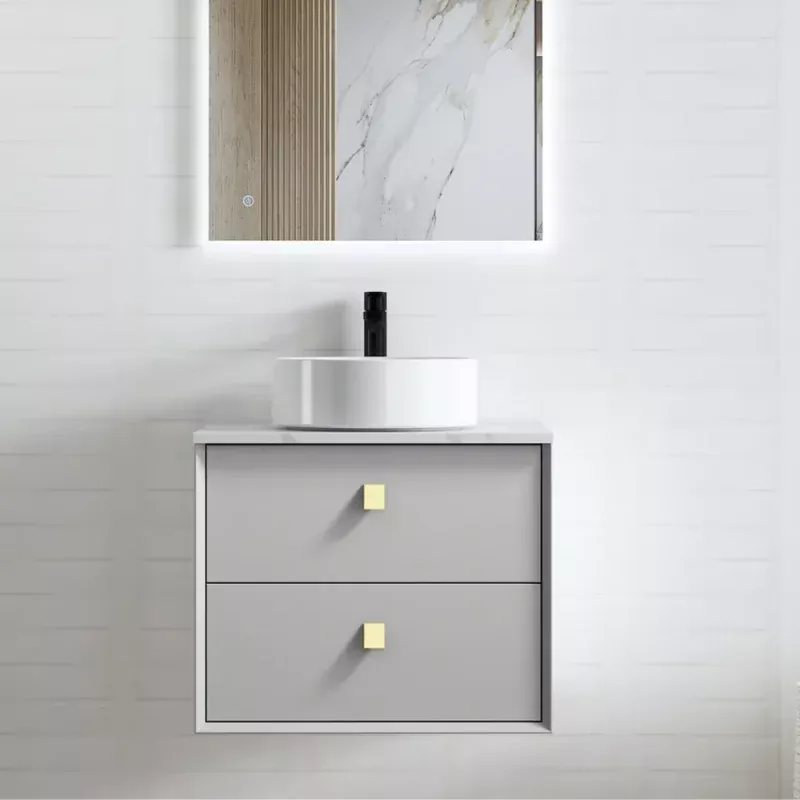 Boston Light Grey Vanity - Cabinet Only