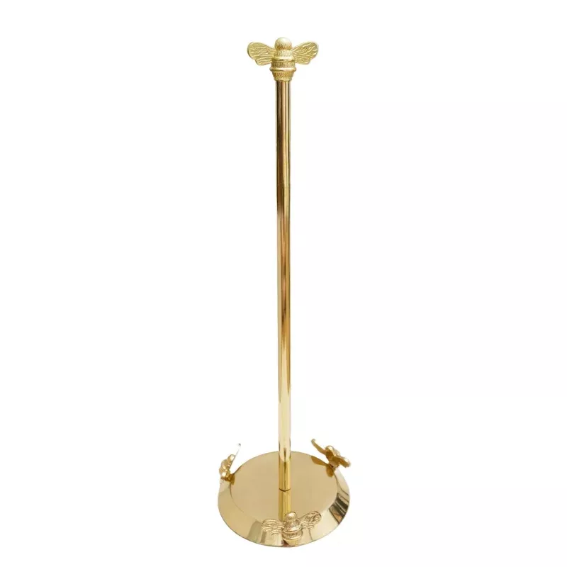 Brass bee Toilet Roll stand with 3 bee