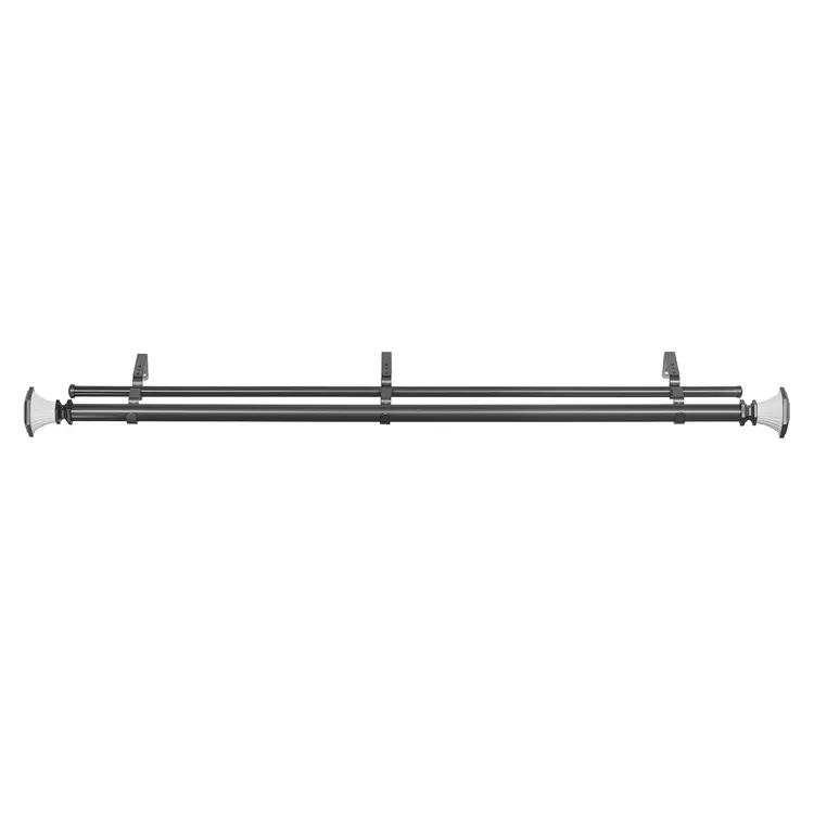 Buono Ii Decorative Double Rod & Finial Monet