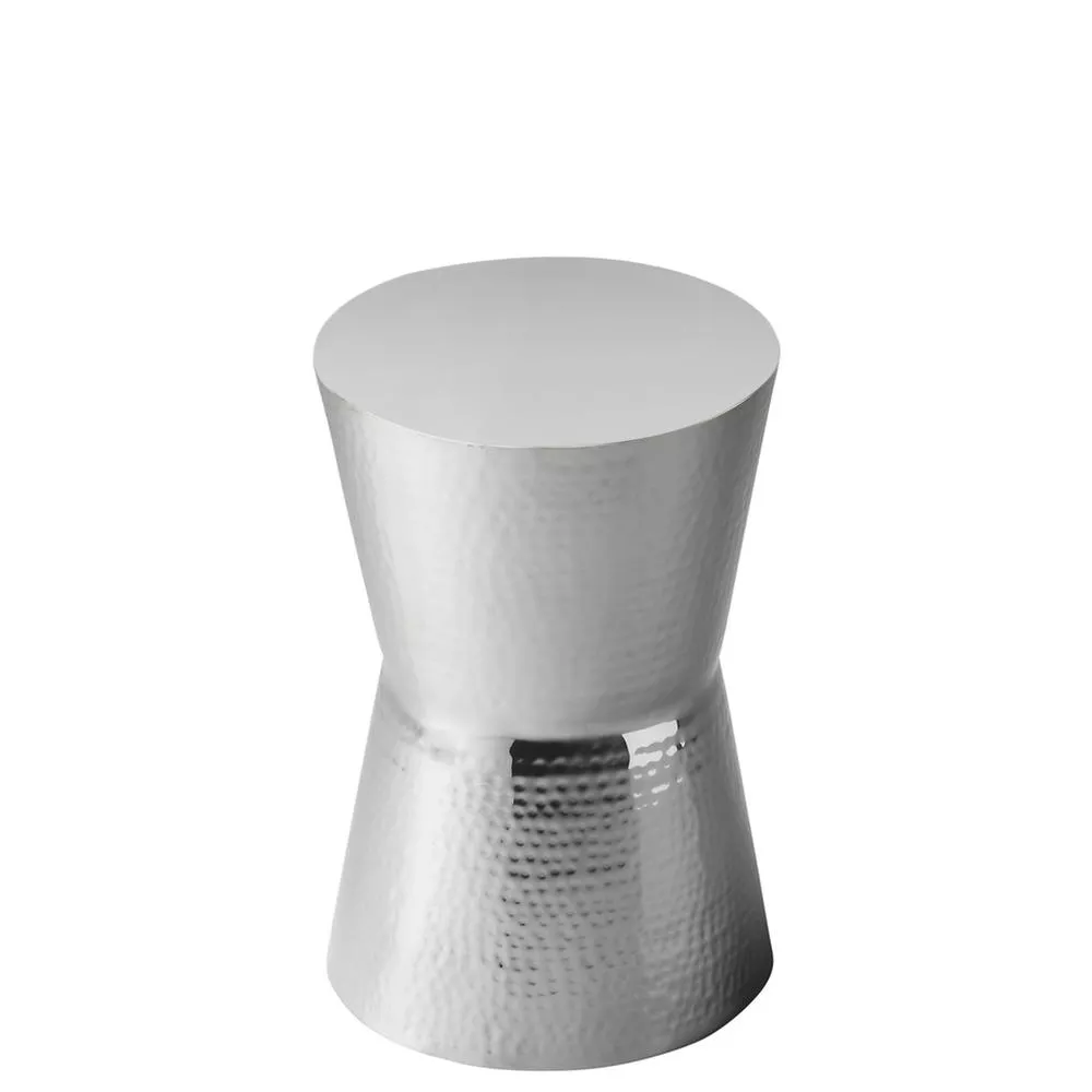 Butler Specialty Dimple Round 12W Side Table, Silver