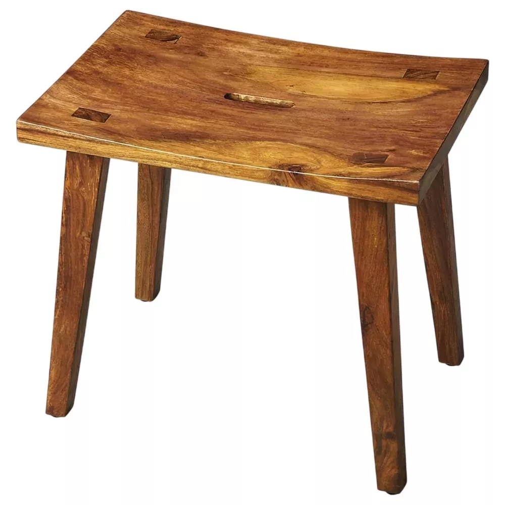 Butler Specialty Rohan Rectangular 19.5"W Stool, Light Brown