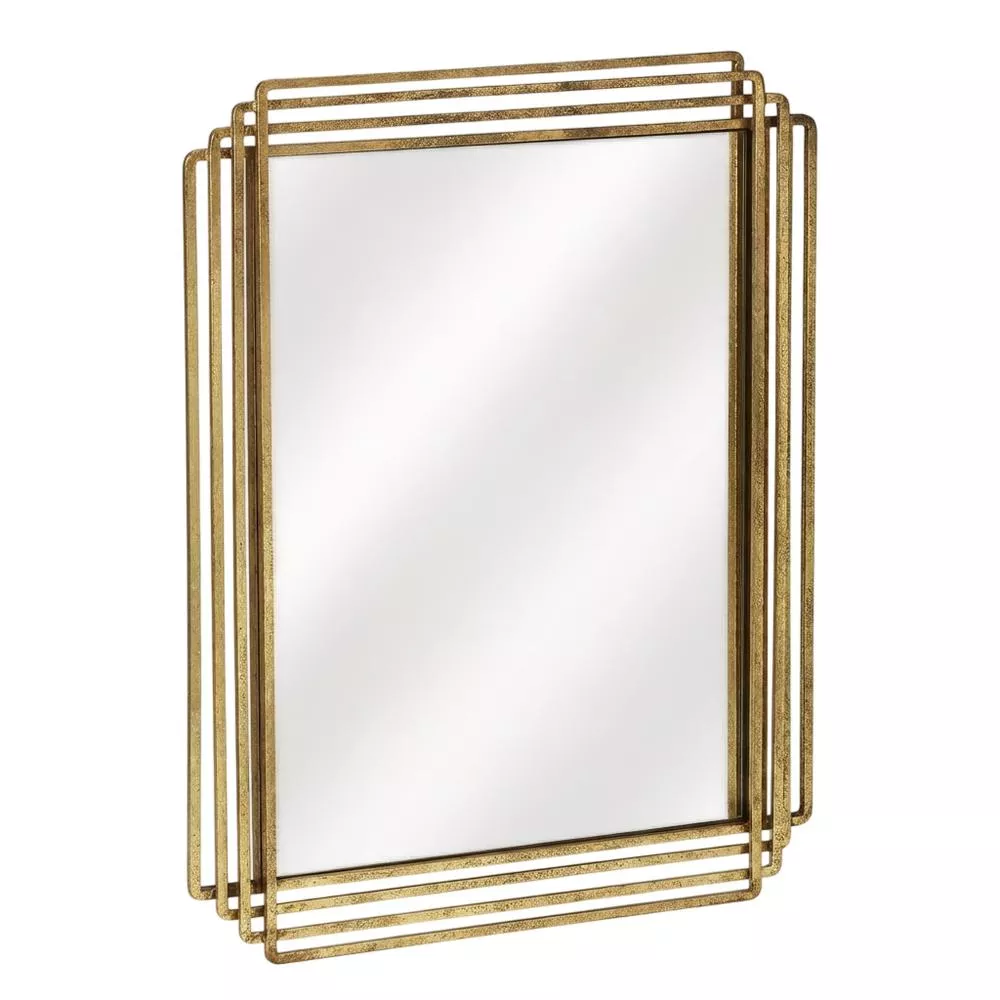 Butler Specialty Uptown Rectangular Wall Mirrored, Gold