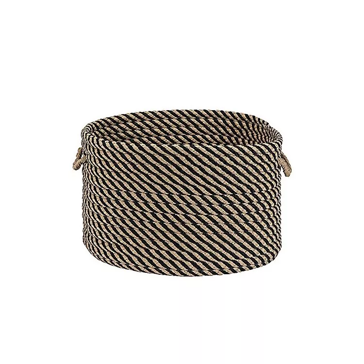 Cabana Basket - Black 15"x15"x12" Storage Basket