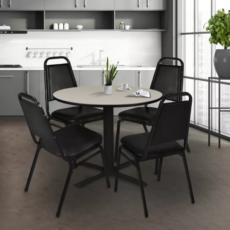 Cain 36" Round Breakroom Table- Maple