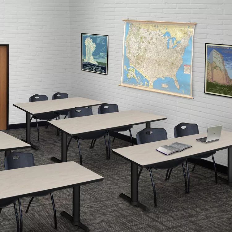 Cain 60" x 24" Training Table- Maple