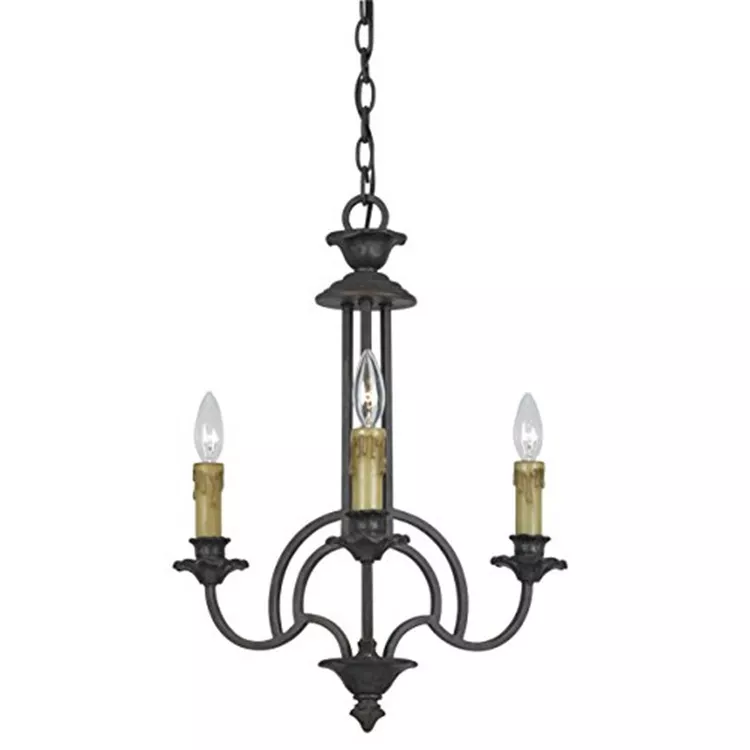 Cal Lighting Bronze 21" 3-Light ChandelierElegant Lighting