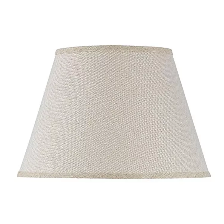 Cal Lighting Burlap Drum Shade10 Inch Height