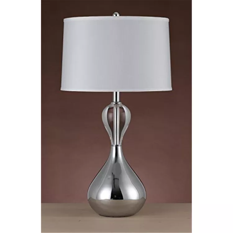 Cal Lighting Crystal Table Lamp29" Metal Finish